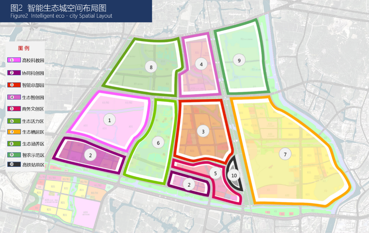 智能生态城空间布局图