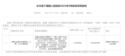 比亚迪合肥基地二期项目即将开工