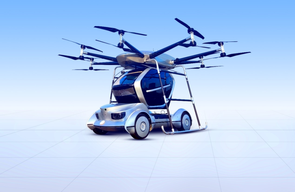 北京理工大学载人级两座智能分体式飞行汽车工程样车