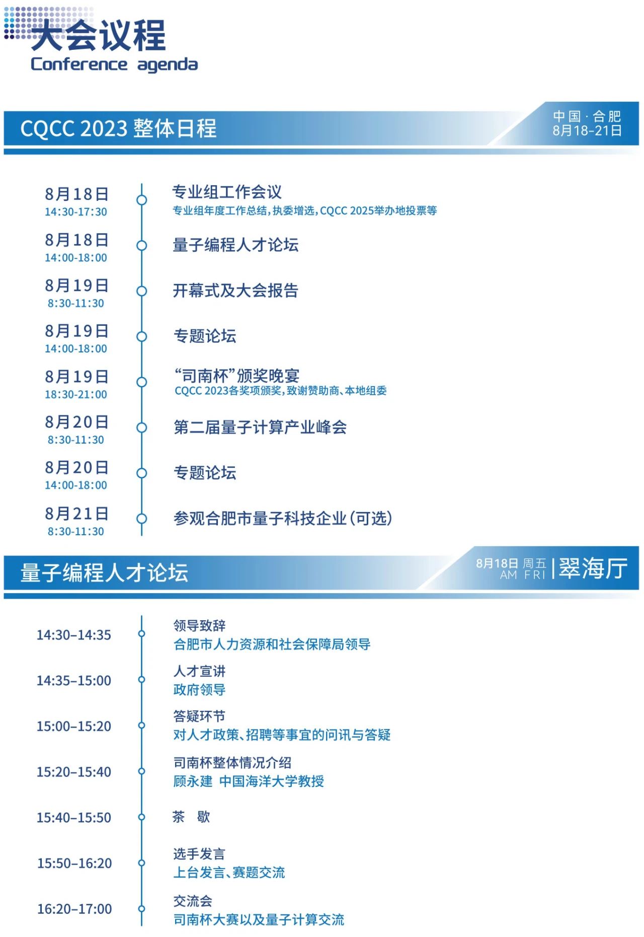 第二届CCF量子计算大会暨中国量子计算产业峰会(CQCC 2023)