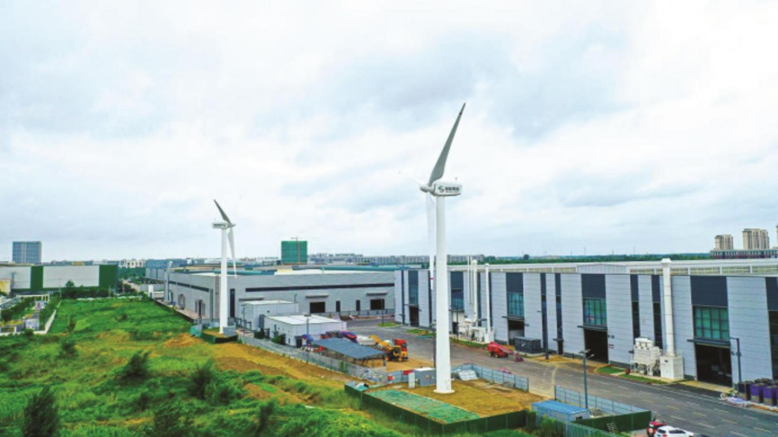 长丰县首个小风机发电项目完工