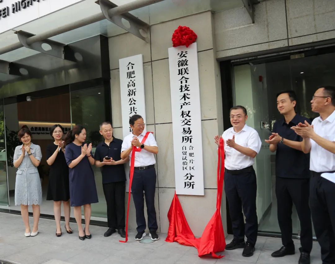 安徽联合技术产权交易所（自贸试验区合肥片区）分所正式揭牌
