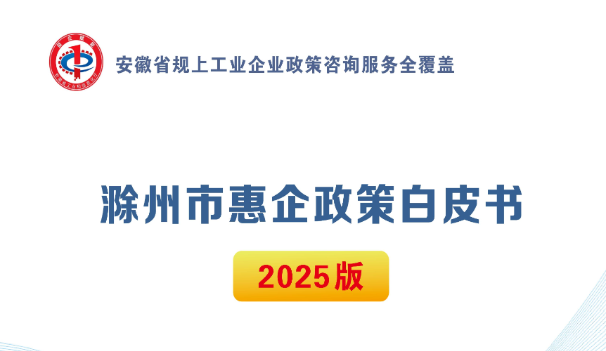 滁州市惠企白皮书（2025版）