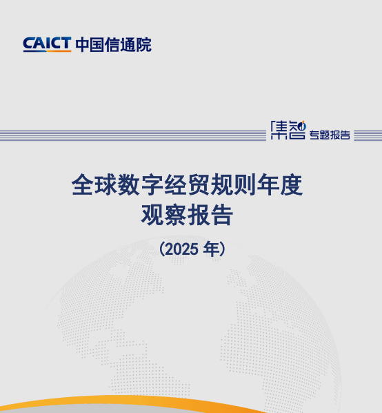 全球数字经贸规则年度观察报告(2025 年)