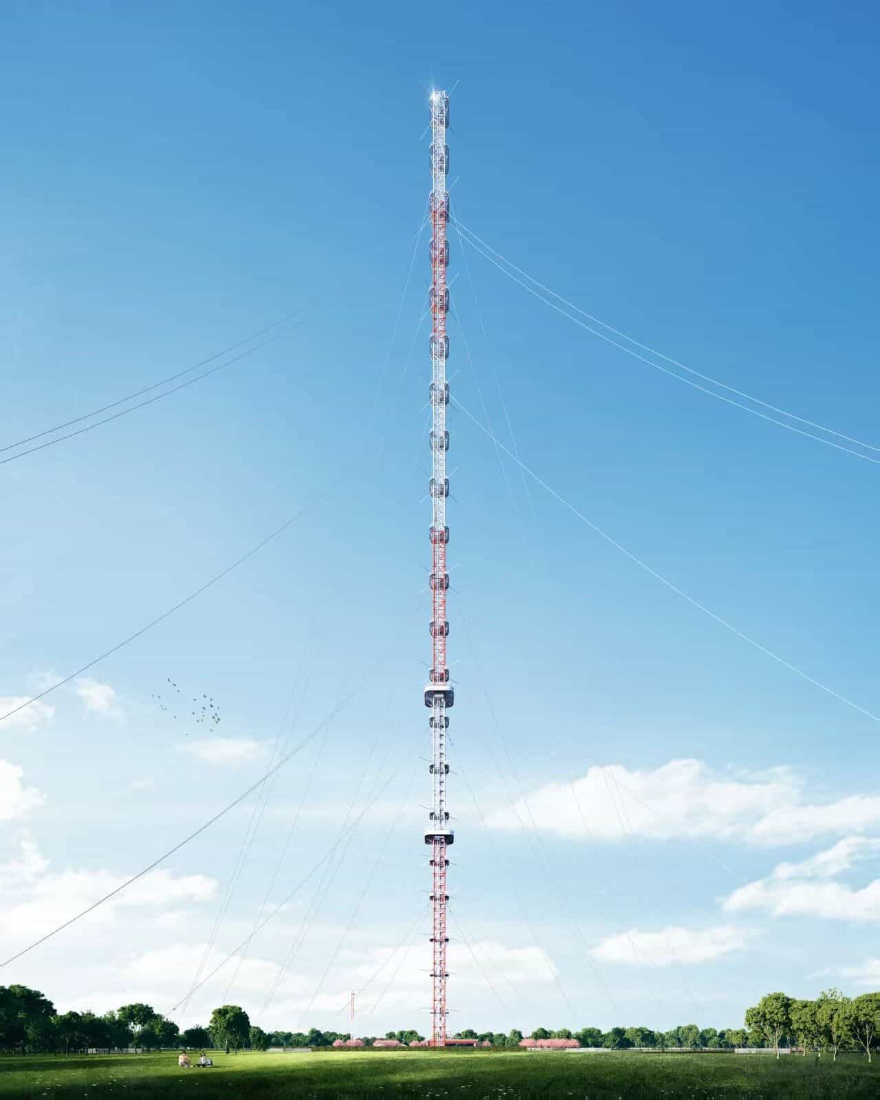 庐州塔效果图。图片来源：中国科学院合肥物质科学研究院