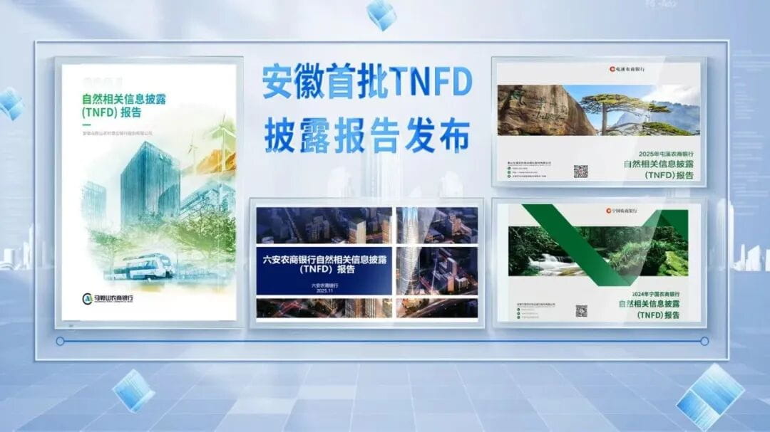 安徽首批TNFD披露报告发布