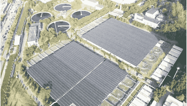 合肥望塘污水处理厂光伏项目并网送电